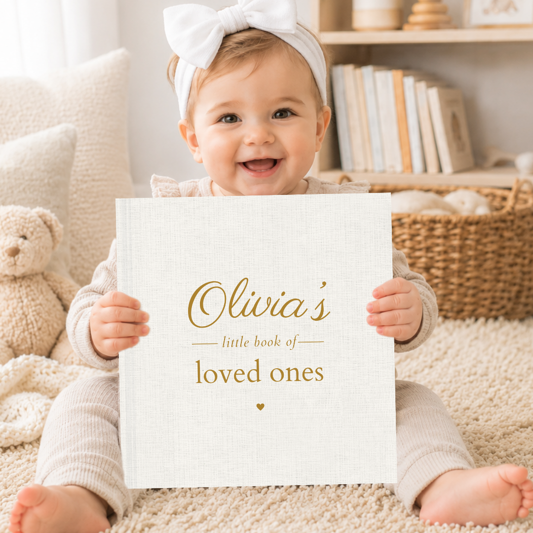 Personalized Family Learning Book for Baby | Learn Family Members | Custom Toddler Recognition Book | Baby Gift