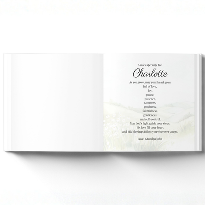 My Fruit of the Spirit Journey | Personalized Christian Book for Kids, Baptism Gift, Bible Storybook, Christian Gift