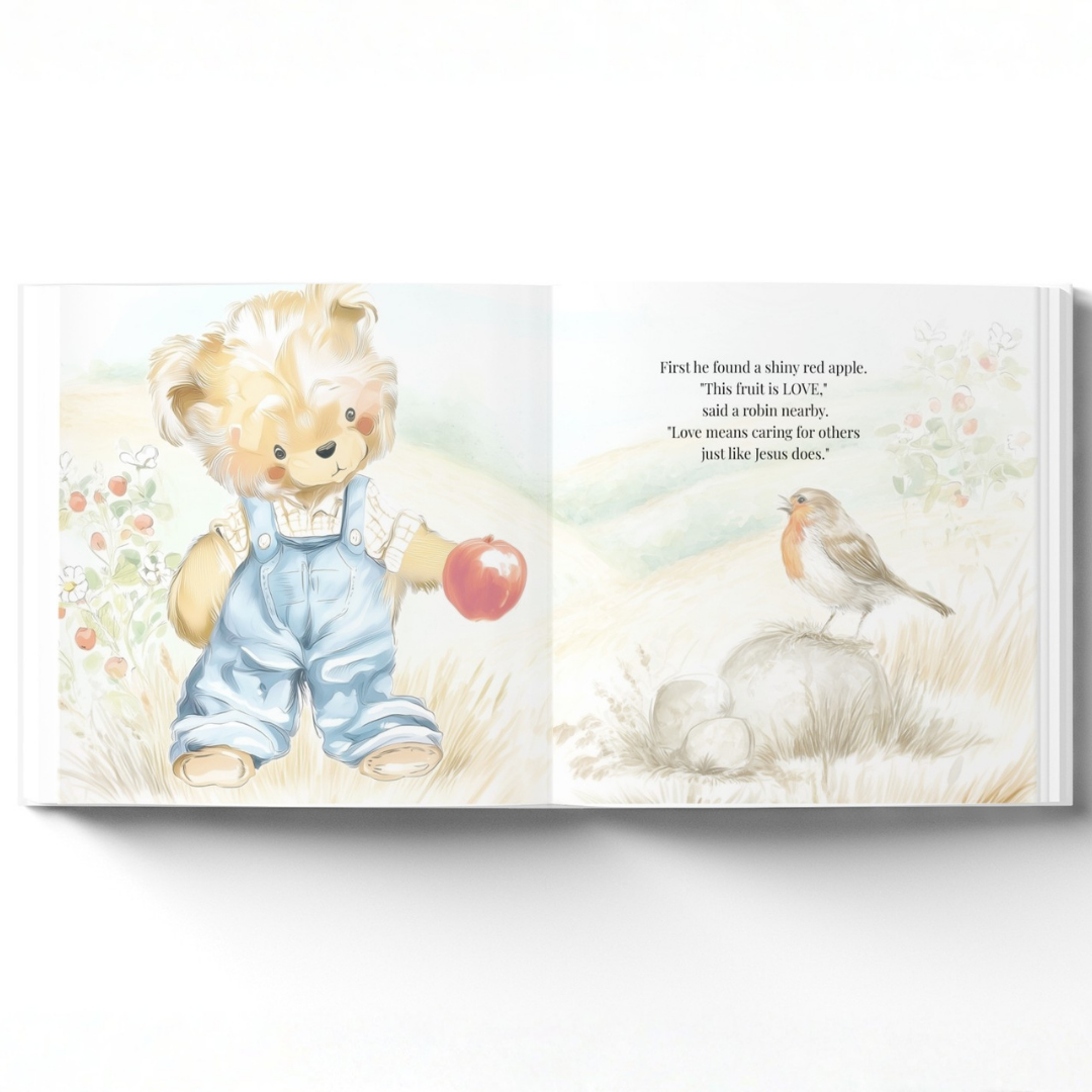 My Fruit of the Spirit Journey | Personalized Christian Book for Kids, Baptism Gift, Bible Storybook, Christian Gift