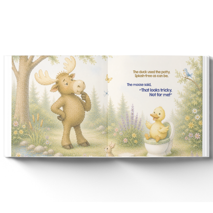 Personalized Potty Training Book for Toddlers | Everybody Poops Except the Moose | Custom Toilet Learning Story | Potty Training Gift