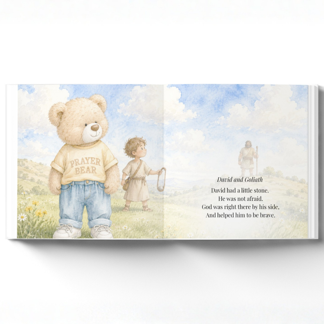 My Personalized Bible Story Book, Christian Keepsake Gift, Baptism Gift, Faith Based Storybook for Kids