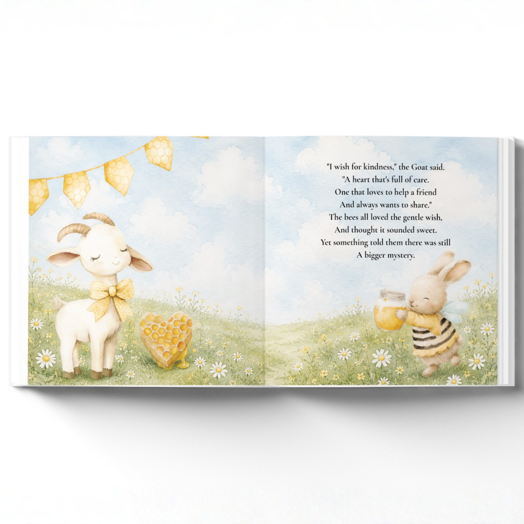Personalized Bee-Day Birthday Book for Kids, Birthday Wish Book, Custom Birthday Storybook, Keepsake Gift for Children