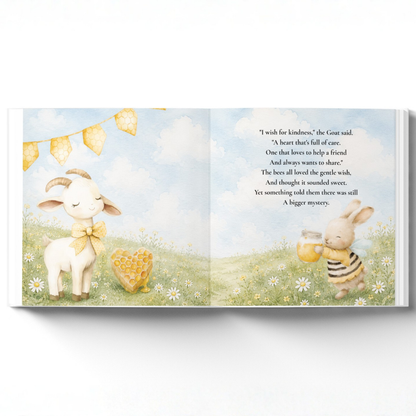 Personalized Bee-Day Birthday Book for Kids, Birthday Wish Book, Custom Birthday Storybook, Keepsake Gift for Children
