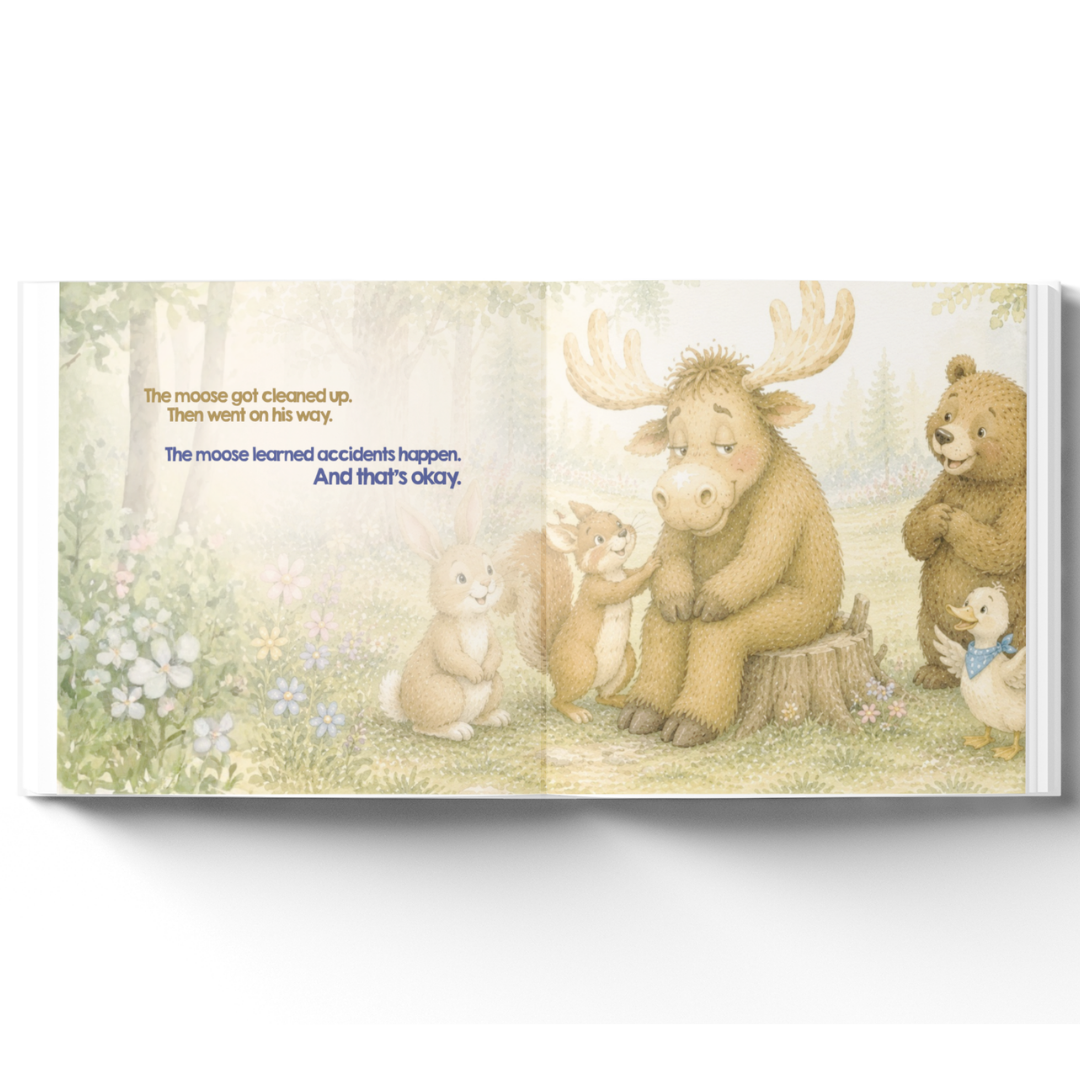 Personalized Potty Training Book for Toddlers | Everybody Poops Except the Moose | Custom Toilet Learning Story | Potty Training Gift