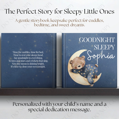 Personalized Bedtime Story Book, Custom Goodnight Book for Kids, Personalized Children's Book, Toddler Gift, Baby Keepsake, Name Storybook