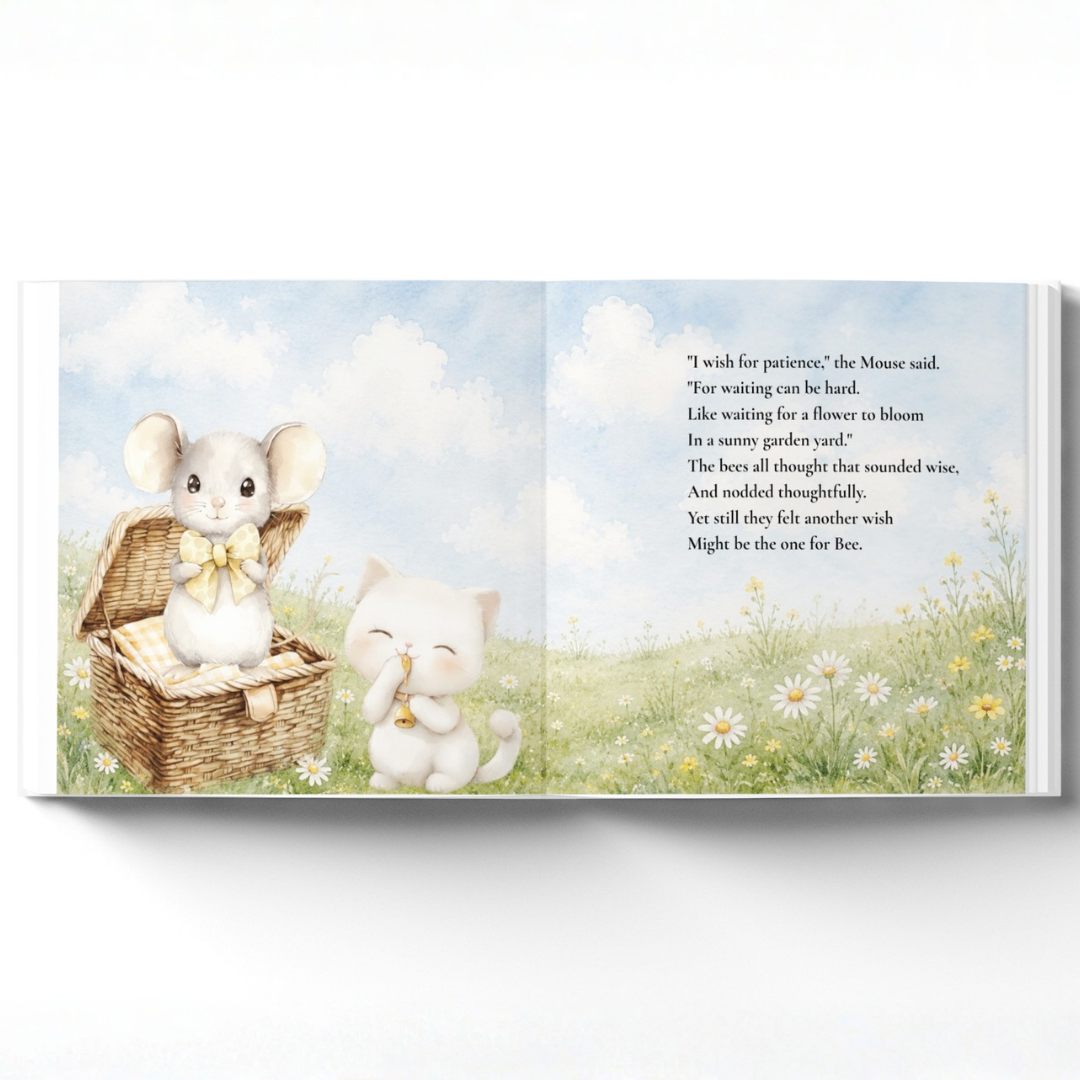 Personalized Bee-Day Birthday Book for Kids, Birthday Wish Book, Custom Birthday Storybook, Keepsake Gift for Children