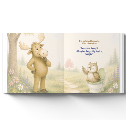 Personalized Potty Training Book for Toddlers | Everybody Poops Except the Moose | Custom Toilet Learning Story | Potty Training Gift