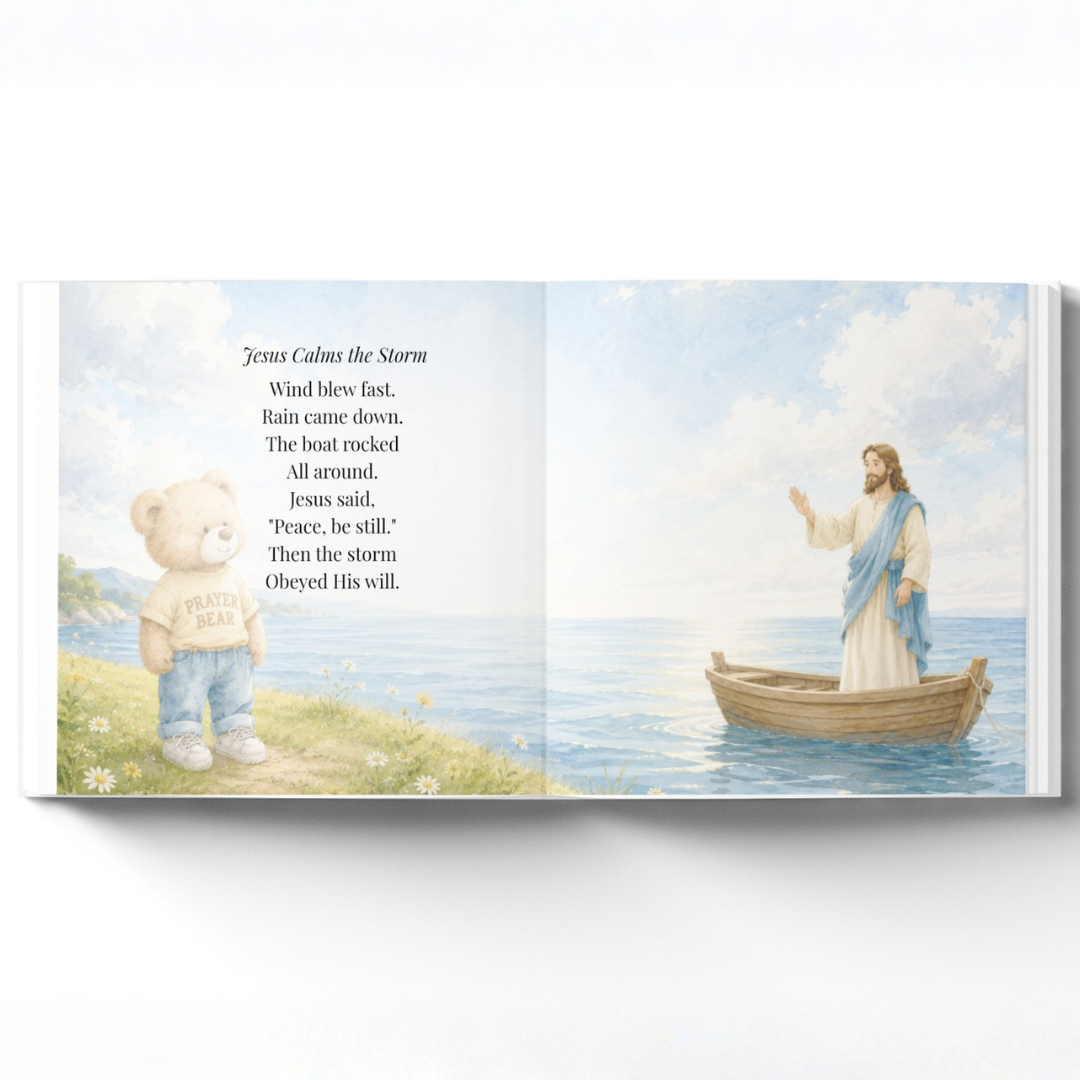 My Personalized Bible Story Book, Christian Keepsake Gift, Baptism Gift, Faith Based Storybook for Kids