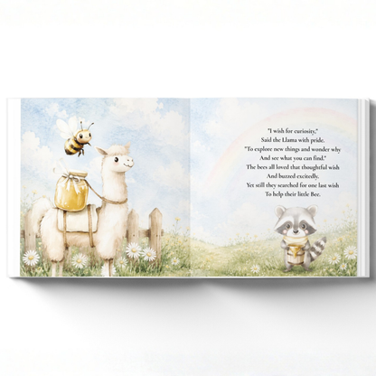 Personalized Bee-Day Birthday Book for Kids, Birthday Wish Book, Custom Birthday Storybook, Keepsake Gift for Children