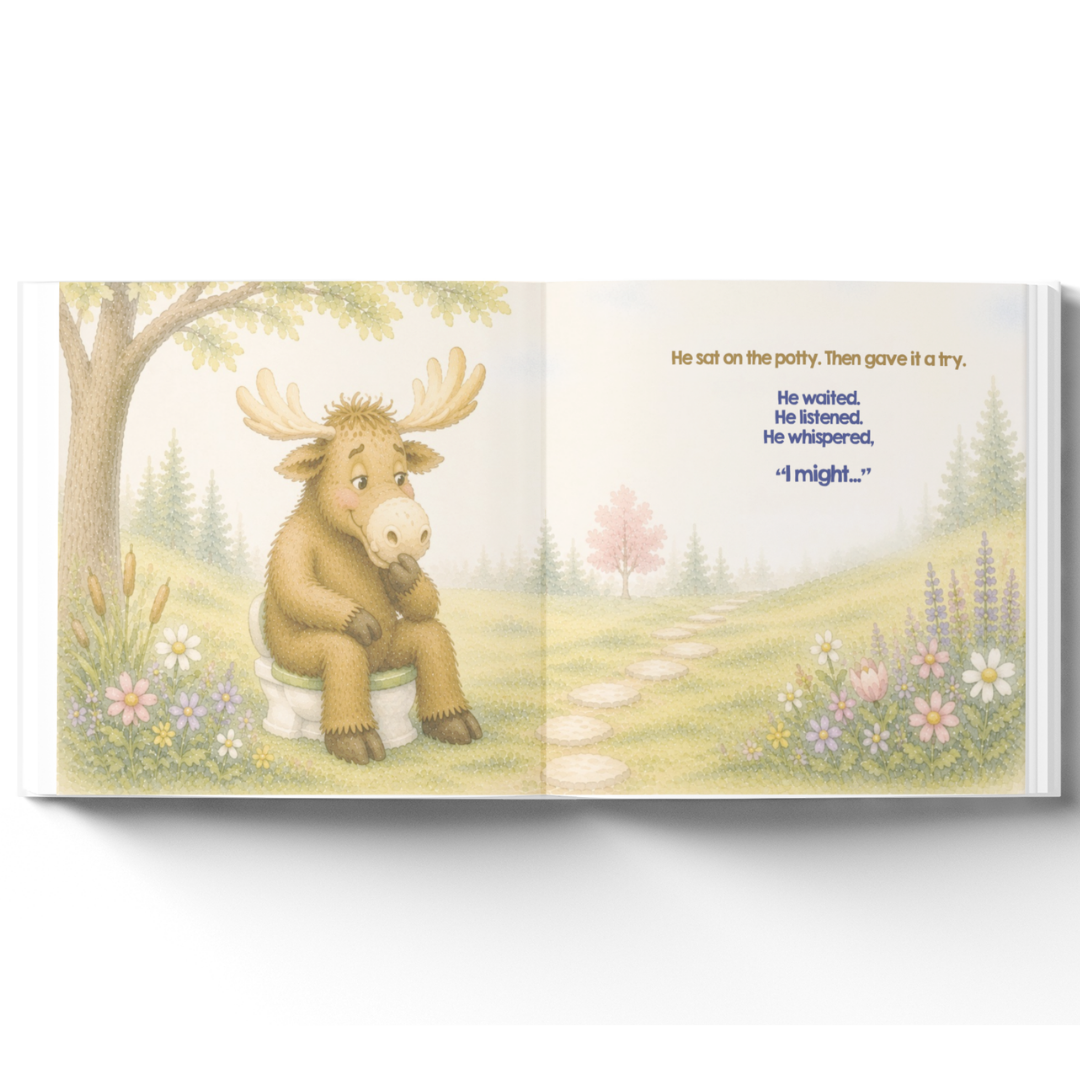 Personalized Potty Training Book for Toddlers | Everybody Poops Except the Moose | Custom Toilet Learning Story | Potty Training Gift