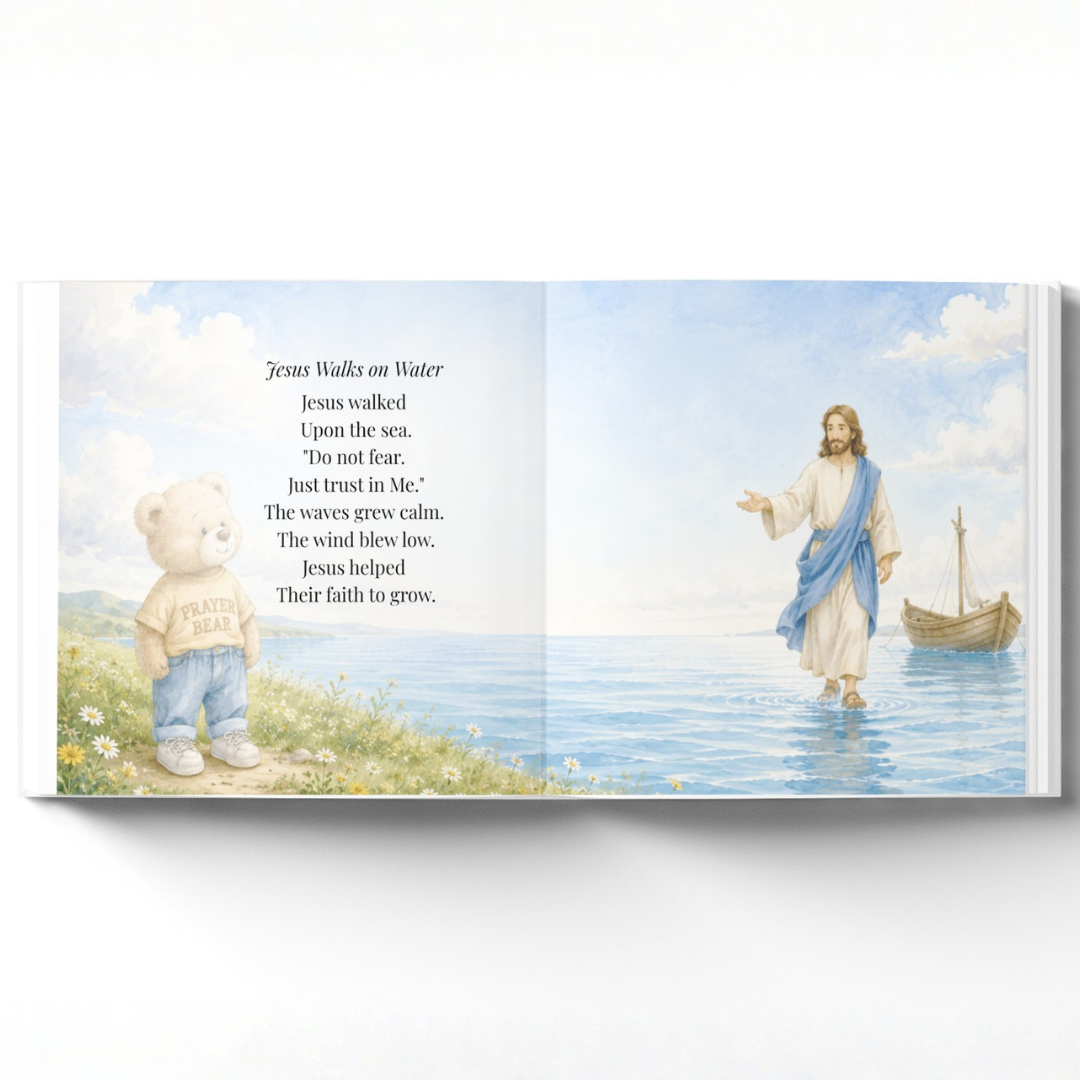 My Personalized Bible Story Book, Christian Keepsake Gift, Baptism Gift, Faith Based Storybook for Kids