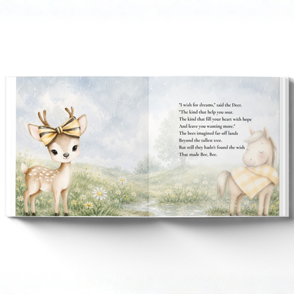 Personalized Bee-Day Birthday Book for Kids, Birthday Wish Book, Custom Birthday Storybook, Keepsake Gift for Children