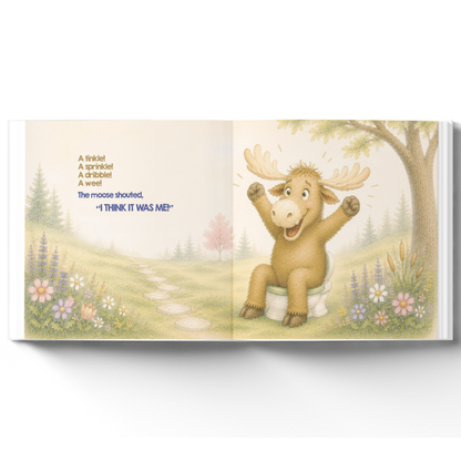 Personalized Potty Training Book for Toddlers | Everybody Poops Except the Moose | Custom Toilet Learning Story | Potty Training Gift