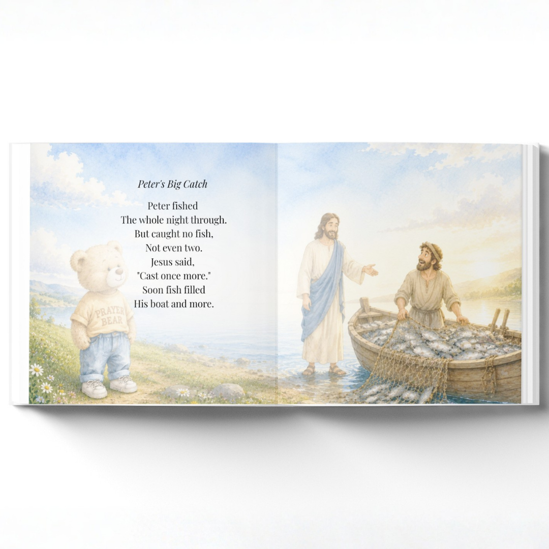 My Personalized Bible Story Book, Christian Keepsake Gift, Baptism Gift, Faith Based Storybook for Kids