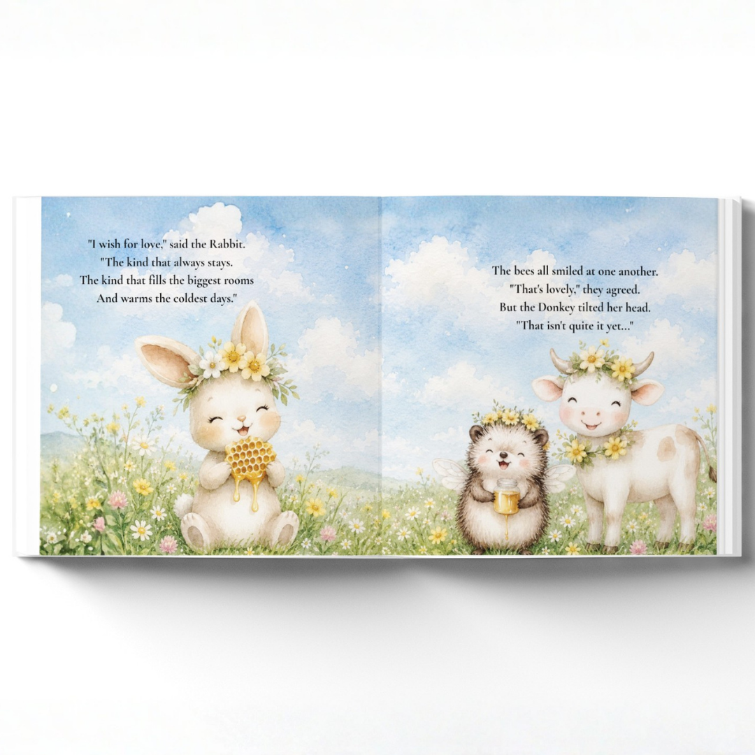 Personalized Bee-Day Birthday Book for Kids, Birthday Wish Book, Custom Birthday Storybook, Keepsake Gift for Children