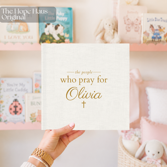 Personalized Christian Photo Book, The People Who Pray For Me, Family Prayer Keepsake, Baptism Gift for Kids