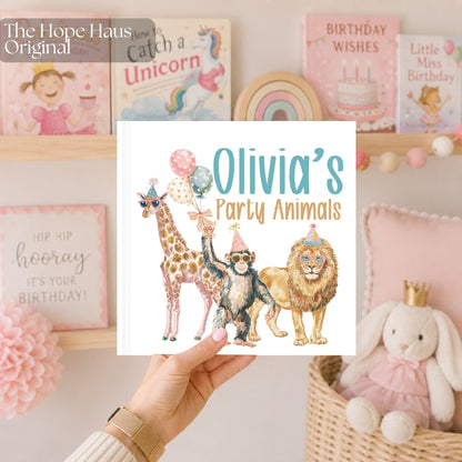 Personalized Birthday Book for Kids, Custom Birthday Storybook, First Birthday Gift, Animal Birthday Keepsake