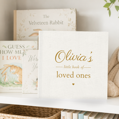 Personalized Family Learning Book for Baby | Learn Family Members | Custom Toddler Recognition Book | Baby Gift