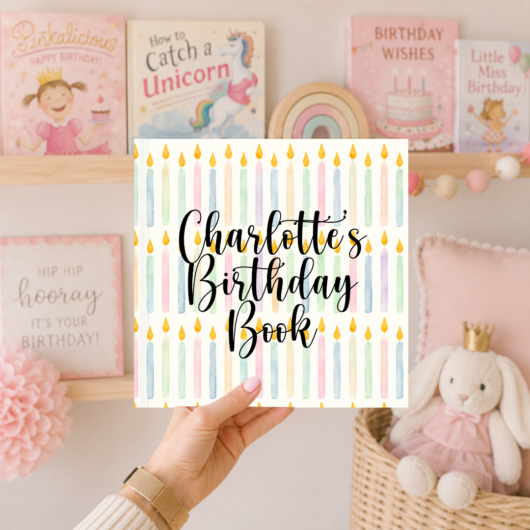 Personalized Birthday Memory Book, Birthday Keepsake, 18 Year Birthday Tradition, First Birthday to 18 Gift