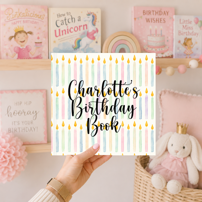 Personalized Birthday Memory Book, Birthday Keepsake, 18 Year Birthday Tradition, First Birthday to 18 Gift