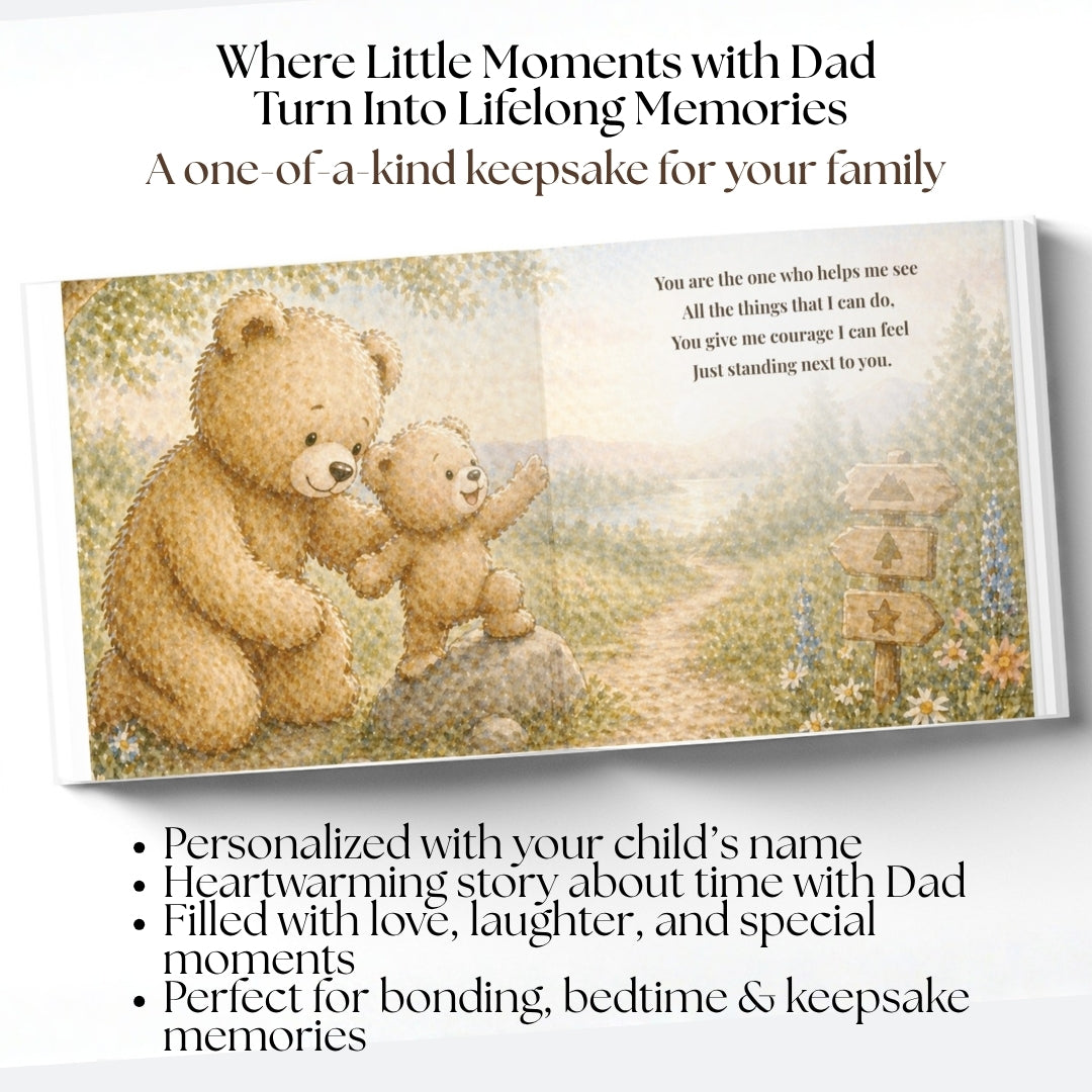 Father's Day Gift from Kids, Gift for Dad from Child, First Fathers Day, Personalized Children's Book, Gift for Dad, Birthday Gift for Dad