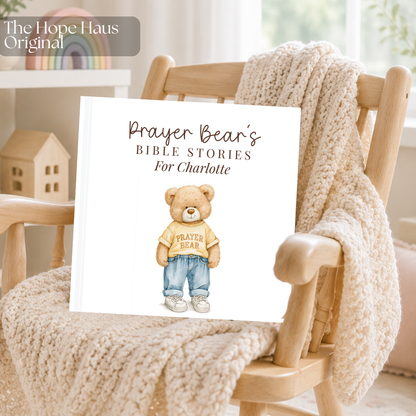 My Personalized Bible Story Book, Christian Keepsake Gift, Baptism Gift, Faith Based Storybook for Kids
