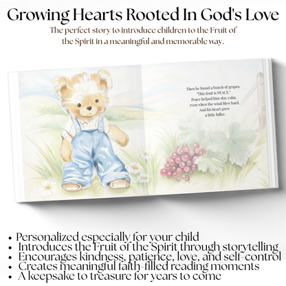 My Fruit of the Spirit Journey | Personalized Christian Book for Kids, Baptism Gift, Bible Storybook, Christian Gift