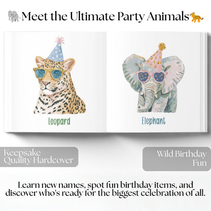 Personalized Birthday Book for Kids, Custom Birthday Storybook, First Birthday Gift, Animal Birthday Keepsake
