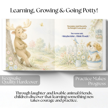 Personalized Potty Training Book for Toddlers | Everybody Poops Except the Moose | Custom Toilet Learning Story | Potty Training Gift