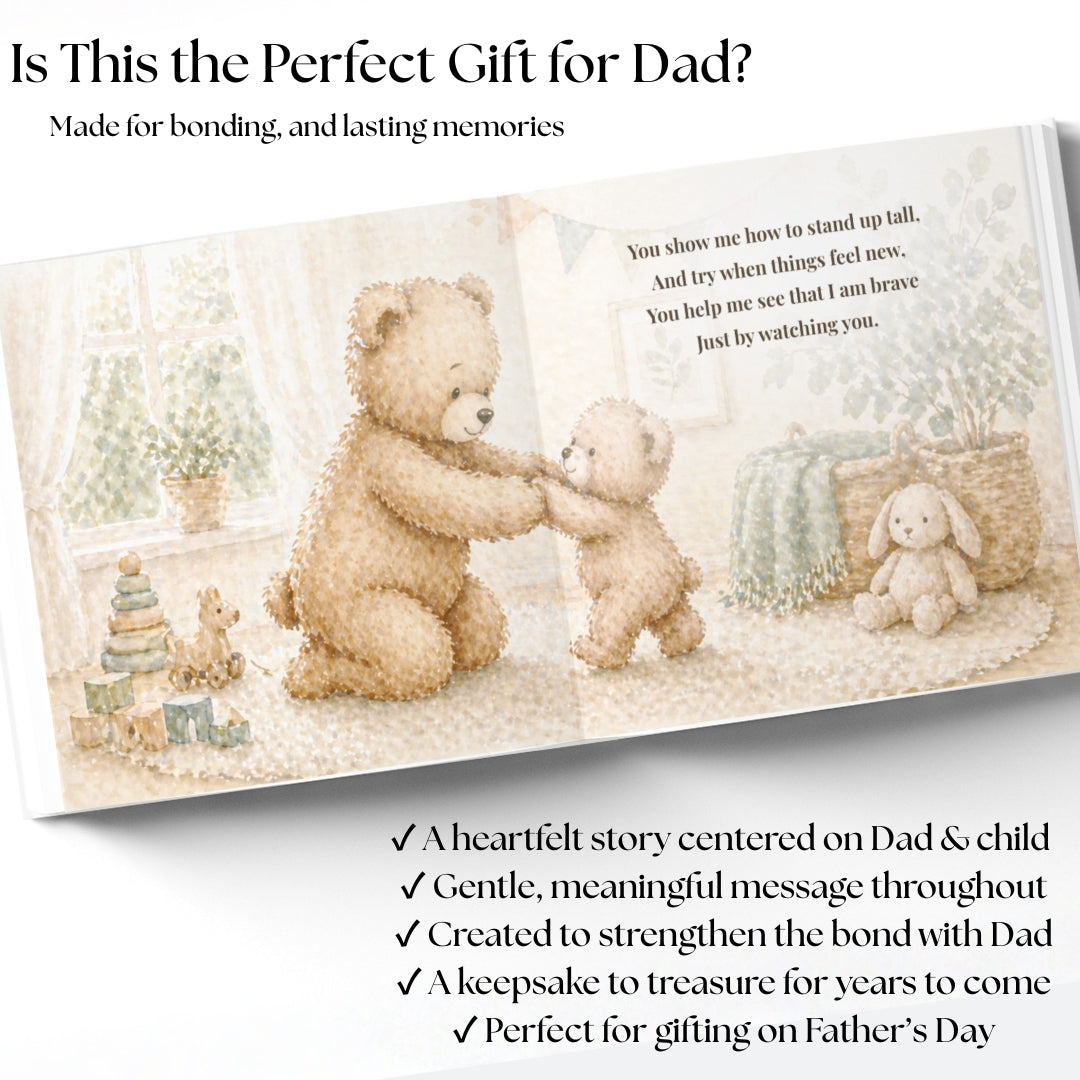 Father's Day Gift from Kids, Gift for Dad from Child, First Fathers Day, Personalized Children's Book, Gift for Dad, Birthday Gift for Dad