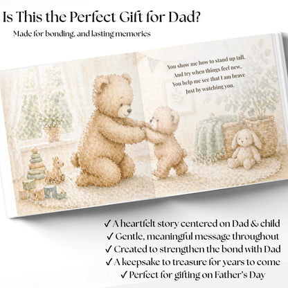 Father's Day Gift from Kids, Gift for Dad from Child, First Fathers Day, Personalized Children's Book, Gift for Dad, Birthday Gift for Dad