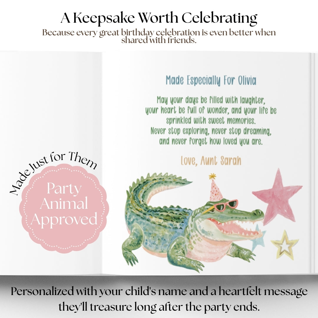 Personalized Birthday Book for Kids, Custom Birthday Storybook, First Birthday Gift, Animal Birthday Keepsake