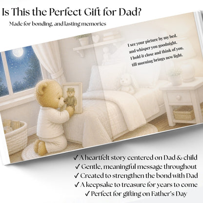 Personalized Military Dad Book, Deployment Gift From Kids, Fathers Day Military Daddy Keepsake Story