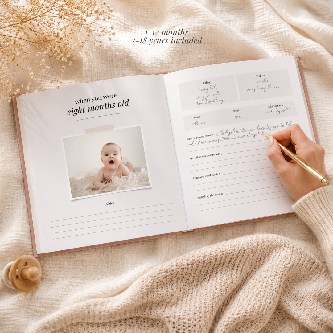 Custom Childhood Memory Books for Couples, Single Parents, Grandparents & Single Grandparents