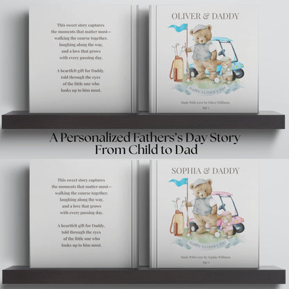 Golf Gift for Dad, Personalized Father’s Day Book, Custom Daddy and Me Golf Story, Keepsake Gift from Kids, Gift for Golfer Dad
