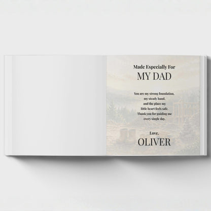 Personalized Construction Dad Book, Father’s Day Gift from Child, Custom Daddy Storybook, Blue Collar Dad Keepsake Gift